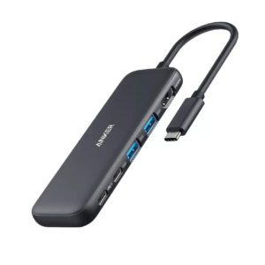 anker 332 usb c hub, series 3 usb c hub (5 in 1), with 4k hdmi, 100w power delivery, usb c and 2 usb a 5gbps data ports, microsd and sd card