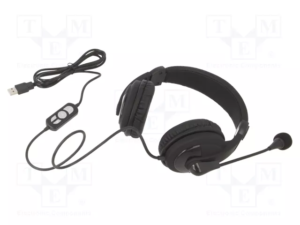 VCOM USB COMPUTER HEADSET WITH IN-LINE CONTROLS