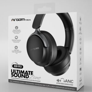 argomtech ultimate sound zone ergonomic bt headset with anc. arg hs 2682