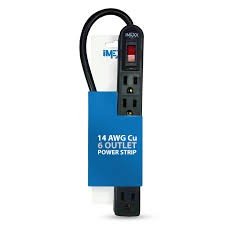 IMEXX 6-outlet power strip IME-86014