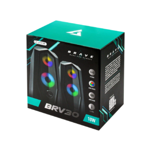 UNNO Brave Gaming Desktop Speakers BRV30 Wired USB 2.0