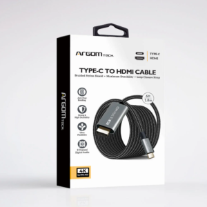 Argomtech Type-C to HDMI Cable 6Ft 4K
